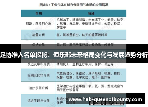 足协准入名单揭秘：俱乐部未来格局变化与发展趋势分析